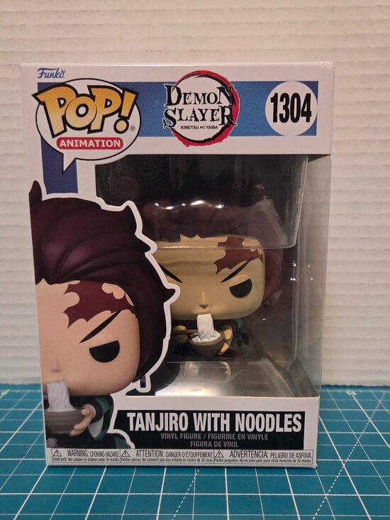 Funko POP Animation Demon Slayer Tanjiro Kamado With Noodles 1304 Vinyl Figure - Picture 1 of 6